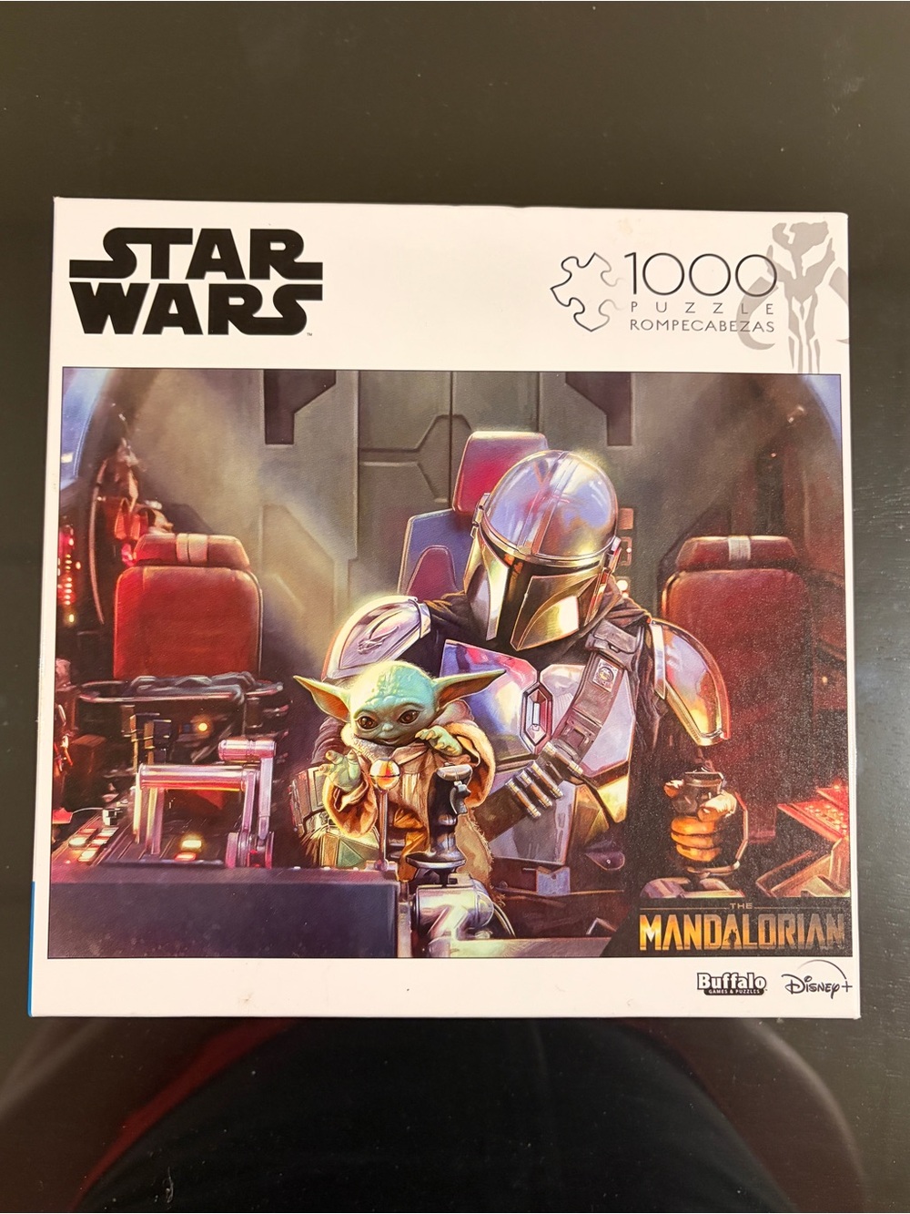 Star Wars The Mandalorian Grogu Baby Yoda Din Djarin Ship 1000 Piece Puzzle